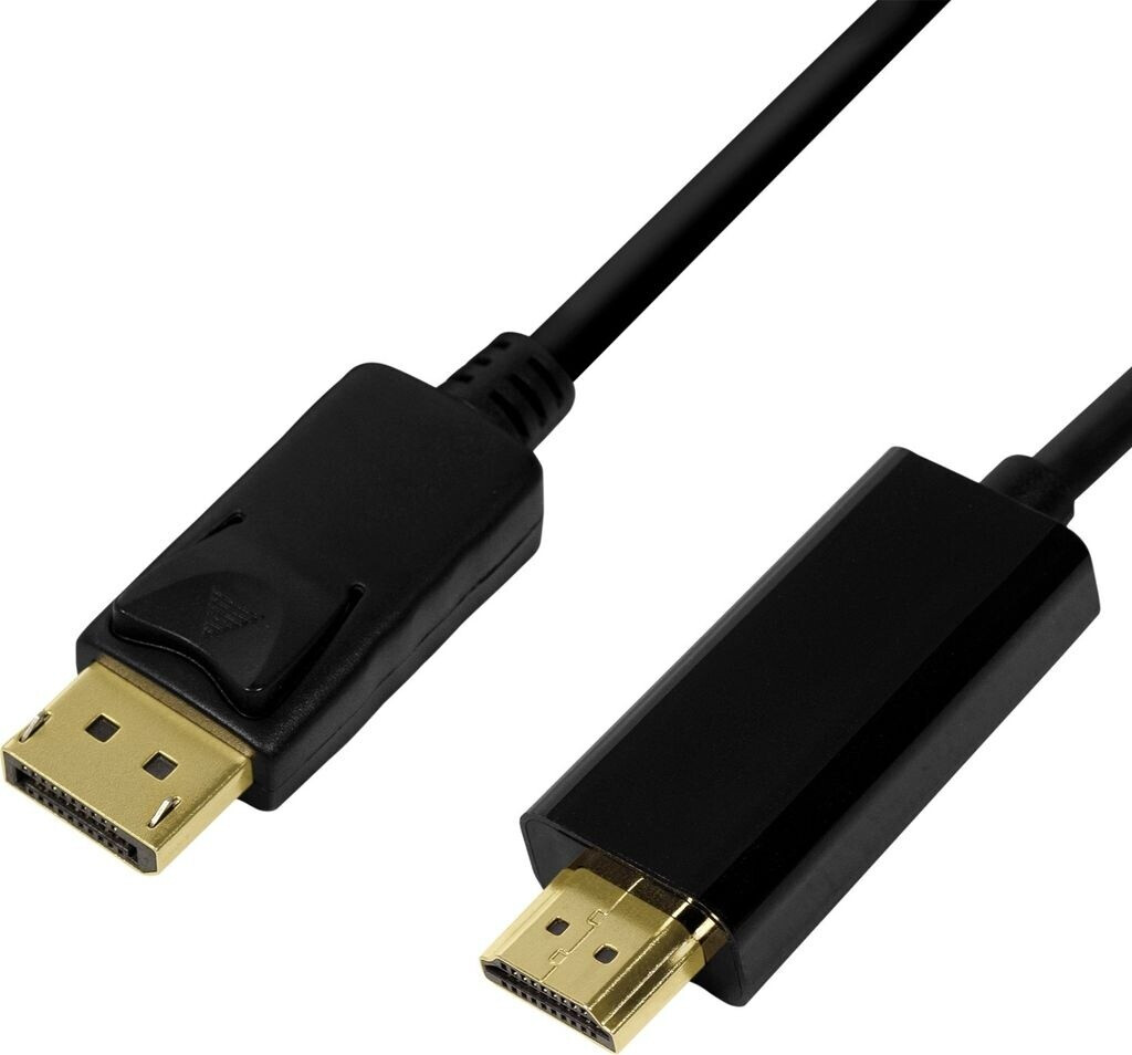Bild von LogiLink - Videokabel - DisplayPort / HDMI - DisplayPort (M) bis HDMI (M) - 1 m - Schwarz - 4K Unterstützung
