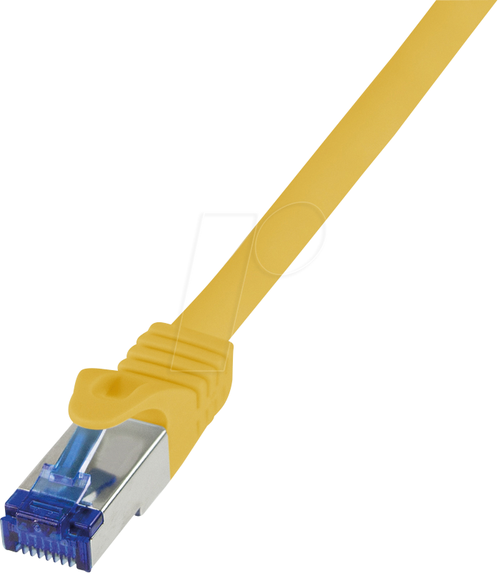Bild von LogiLink Patchkabel Ultraflex, Kat.6A, S/FTP, 5,0 m, gelb mitCat.7 Rohkabel, extra flexibles & weiches Kabel (S/FTP, CAT6a, 5 m), Netzwerkkabel