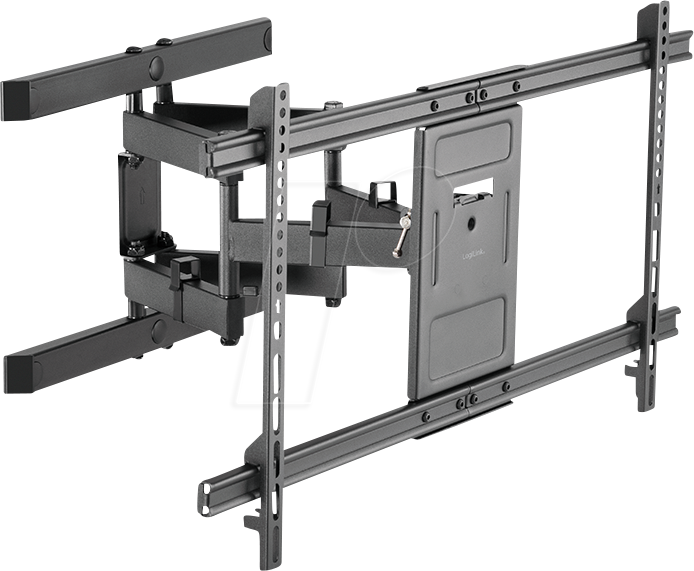 Bild von LogiLink TV-Wandhalterung, 4390", neigbar, schwenkbar, 60 kg max. (Wand, 90", 60 kg), TV Wandhalterung, Schwarz