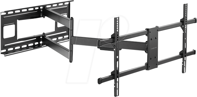 Bild von Logilink - Befestigungskit (Wandmontage) - full-motion - für LCD-TV / gekrümmter LCD-TV - Stahl - Schwarz - Bildschirmgröße: 109-203 cm (43-80) (BP0138)
