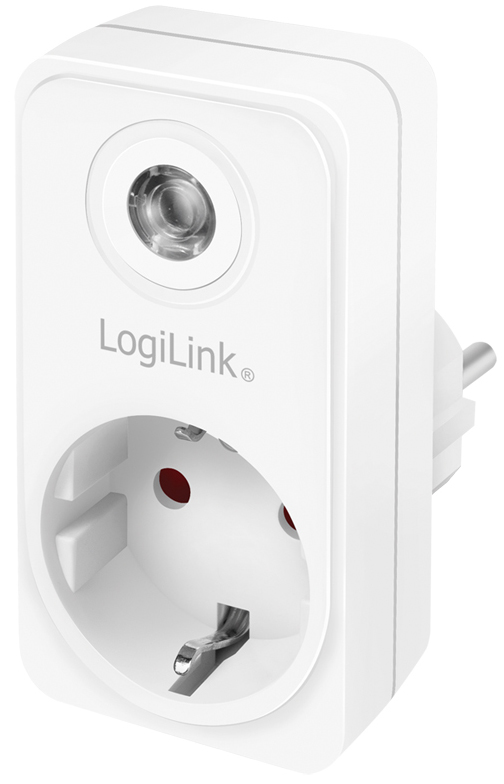 Bild von LogiLink Steckdosenadapter (1x CEE 7/3 Schutzkontakt) mit Dämmerungssensor