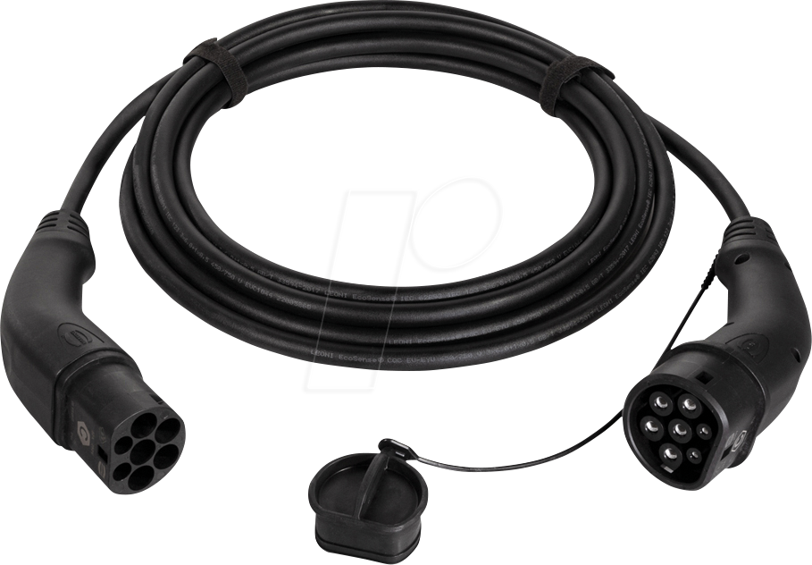 Bild von Harting Technologiegruppe, Elektroauto Ladekabel, E-Auto-Ladekabel, Typ 2, 3-phasig, 20 A, 11 kW, 10 m (Typ 2, 11 kW, 20 A, 10 m)