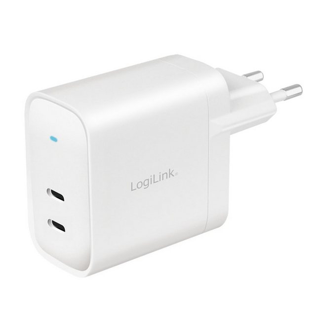 Bild von LogiLink USB-Steckdosenadapter 65W mit GaN-Technologie (Galliumnitrid) mit Überstrom- Überspannungs- Kurzschluss- Überhitzungsschutz