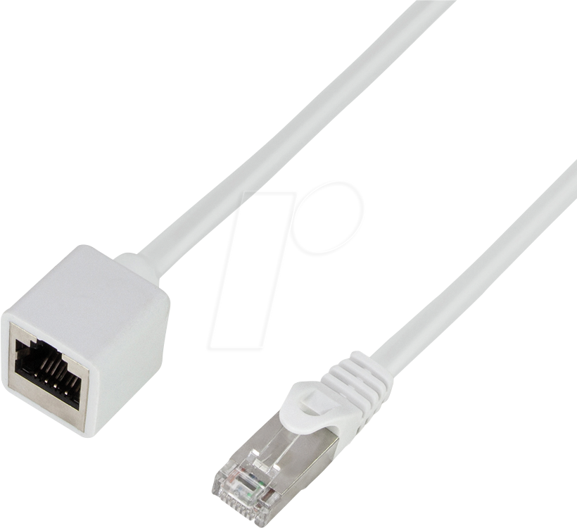 Bild von Logilink Professional - Patch-Verlängerungskabel - RJ-45 (M) zu RJ-45 (W) - 10 m - S/FTP - CAT 6a - halogenfrei, ohne Haken, robust - weiß (CQX091S)