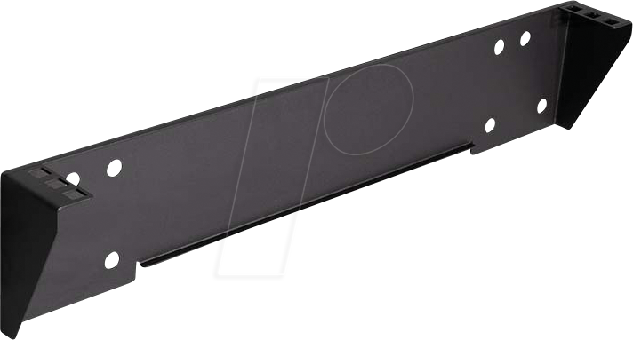 Bild von LogiLink 19" vertikale Wandhalterung / Untertischhalterung, 1 HE, schwarz, Serverschrank Zubehör, Schwarz