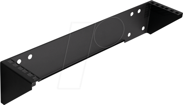 Bild von LogiLink 19" vertikale Wandhalterung / Untertischhalterung, 2 HE, schwarz, Serverschrank Zubehör, Schwarz