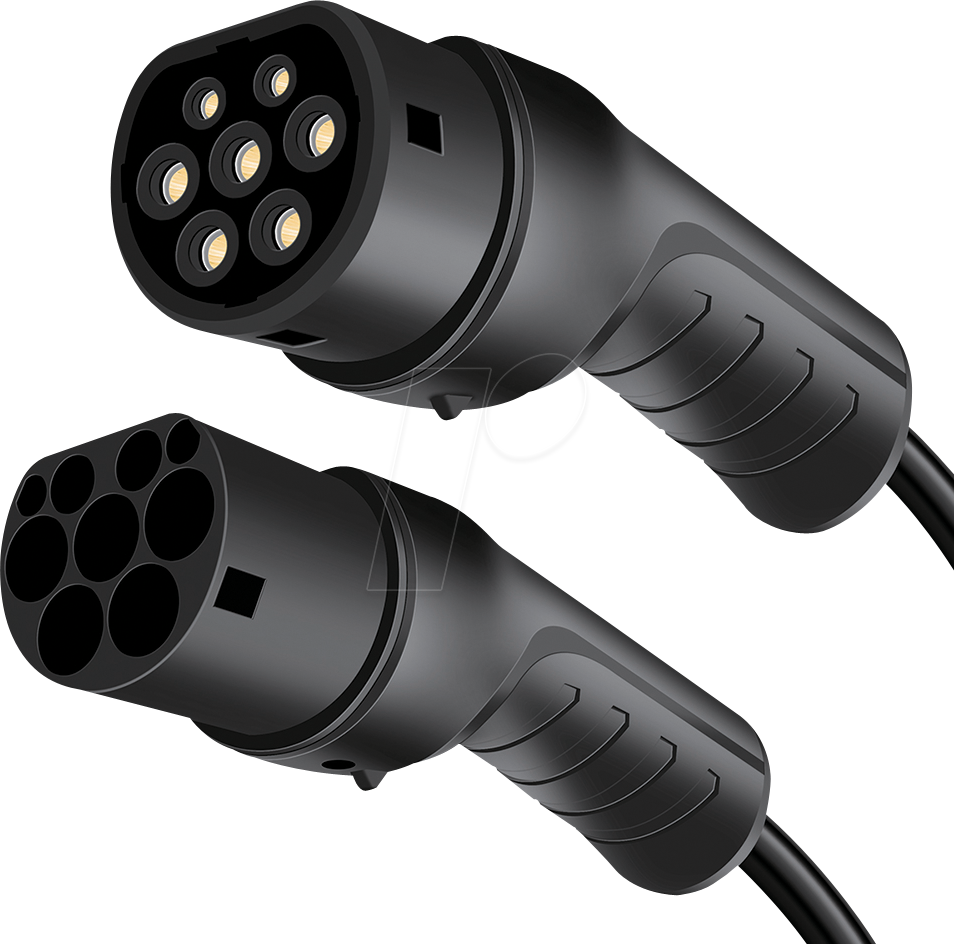 Bild von LOGILINK EVC0128 - Typ 2 Kabel, für E-Fahrzeuge, 11 kW, 16 A, 3 Phasen, 5 m, spiral