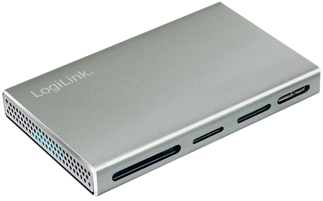 Bild von USB 3.2 (Gen1) 5-in-1 Kartenleser für SD/SDHC/SDXC, microSD-, MS-, CF und M2 aus Aluminium