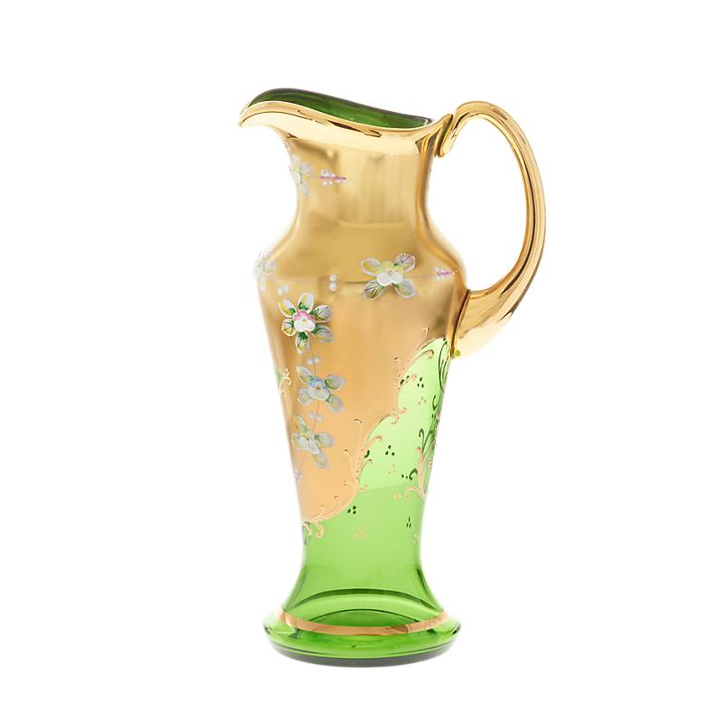 Bild von Krug Green Queen 1250 ml, Grün/Gold, aus Glas