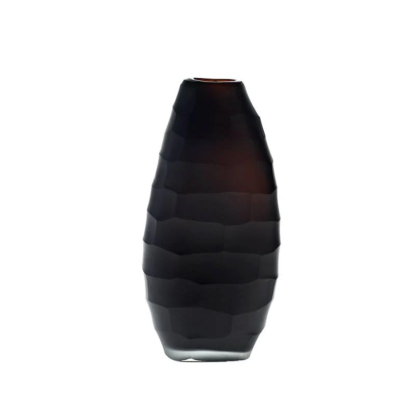 Bild von Blütenvase Mini Blumen Tischvase Dekoration Moonlight Höhe 18cm braun Handmade