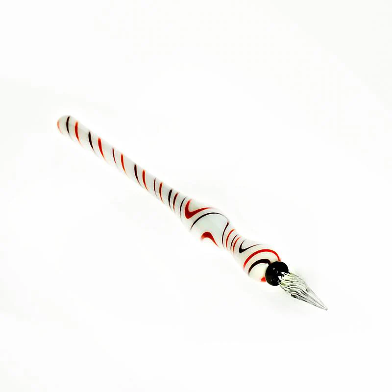 Bild von Glasfederschreiber bunt Feder (17 cm)