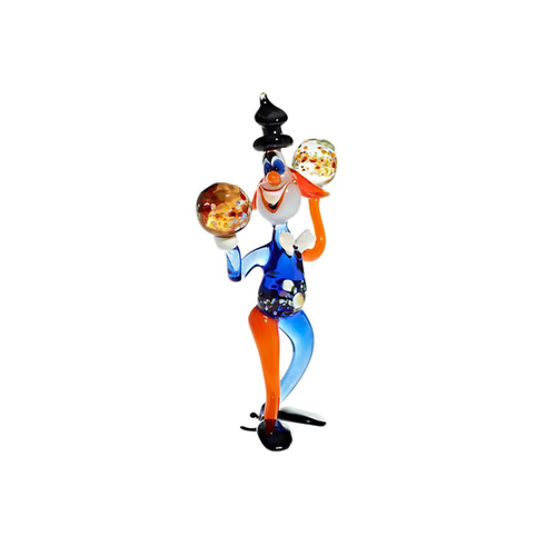 Bild von Farbenfroher Clown mit Bällen – Handgefertigte Kunstwerke