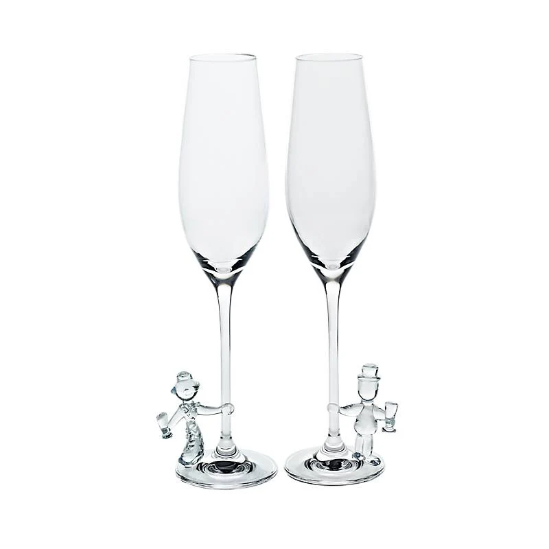 Bild von Sektglas Braut & Bräutigam Hochzeitsglas 2er-Set