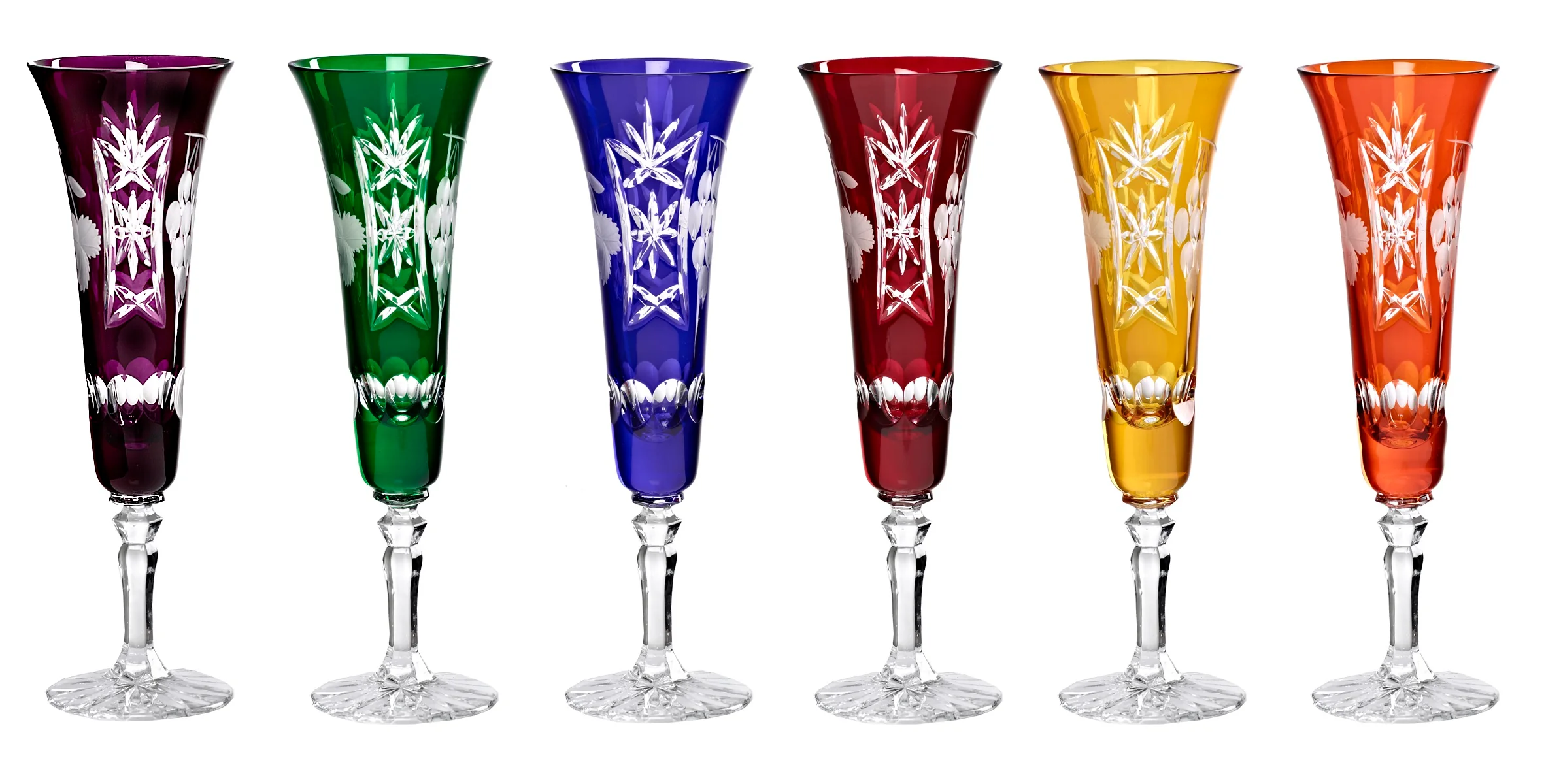 Bild von Sektglas Sektkelch Champagnerglas Handgeschliffen Traube Kristall Glas 140 ml