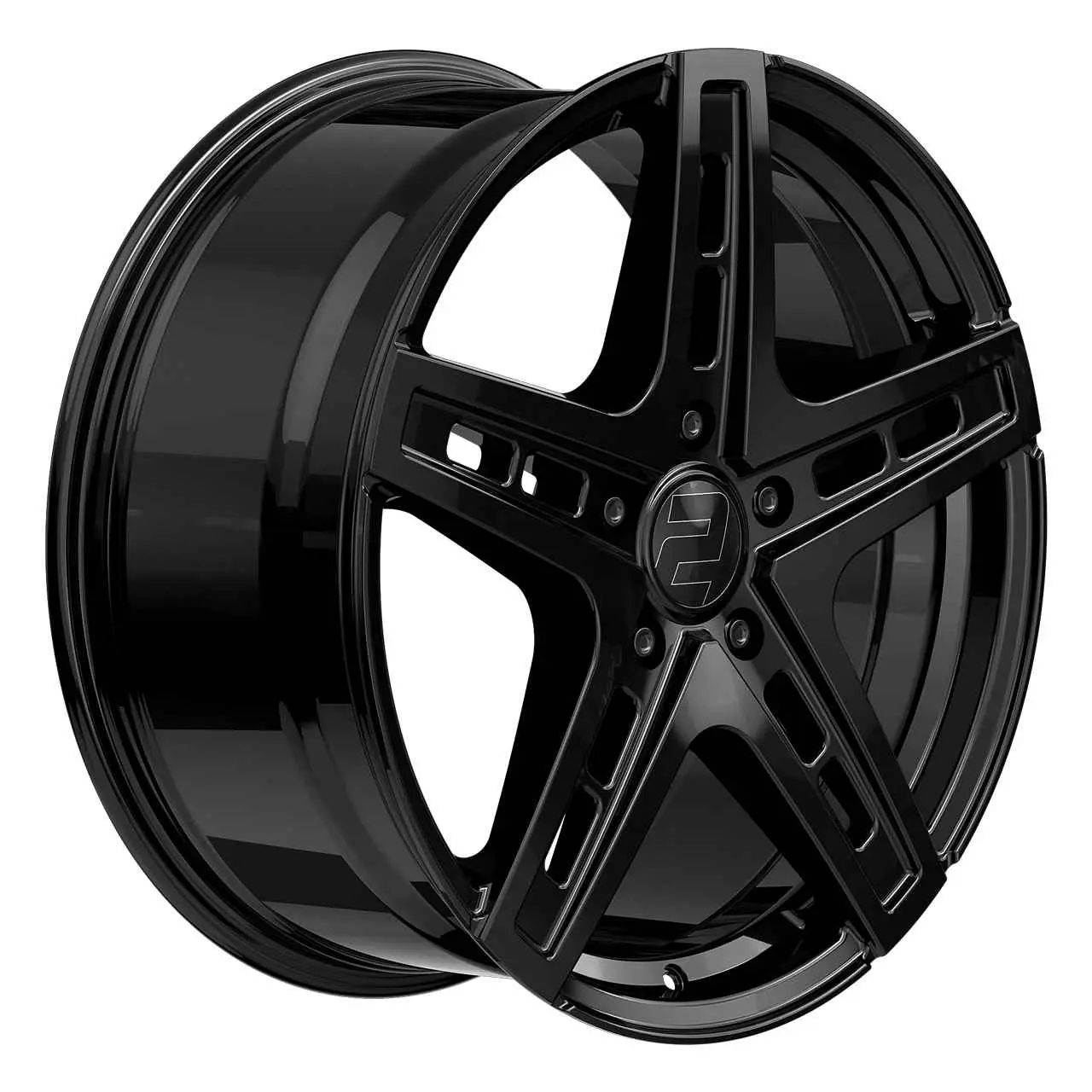 Bild von WHEELWORLD-2DRV WH38 black glossy painted 9.5Jx22 5x112 ET35