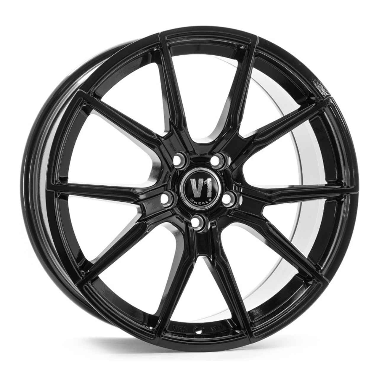 Bild von V1 WHEELS V1 schwarz glänzend lackiert 8.0Jx18 5x112 ET35