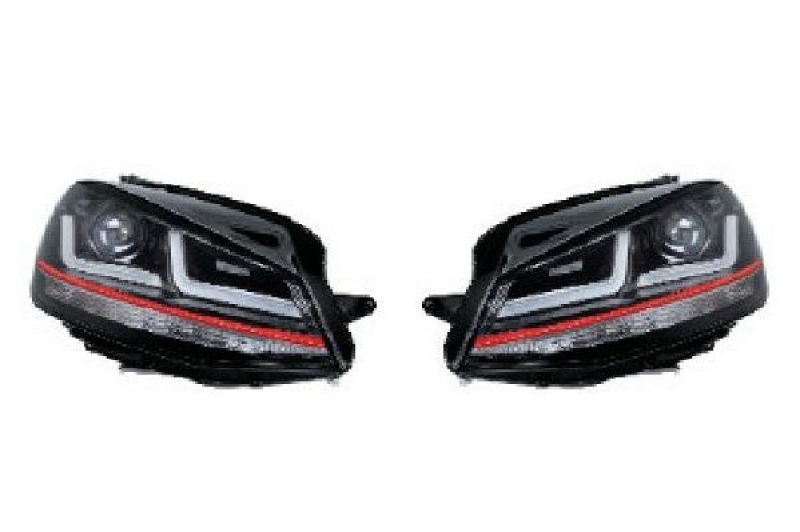 Bild von Osram Ledriving LED Scheinwerfer, GTI Edition als Halogenersatz zur Umrüstung auf LED, LEDHL103-GTI, für Linkslenkerfahrzeuge (1 Komplett-Set)