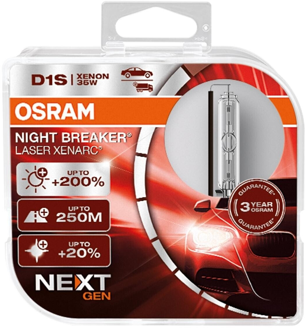 Bild von OSRAM D1S XENARC NIGHT BREAKER LASER next Gen (2Stk.) Glühlampe, Fernscheinwerfer,Glühlampe, Nebelscheinwerfer,Glühlampe, Hauptscheinwerfer 85V  66140
