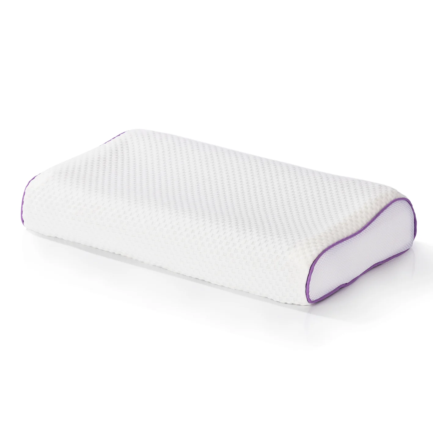 Bild von MAXXMEE Kopfkissen Air Flow weiß/lila 30x50x10 cm waschbar
