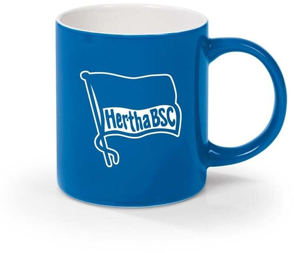 Bild von Kaffeebecher - 350 ml - blau/weiß mit Logo