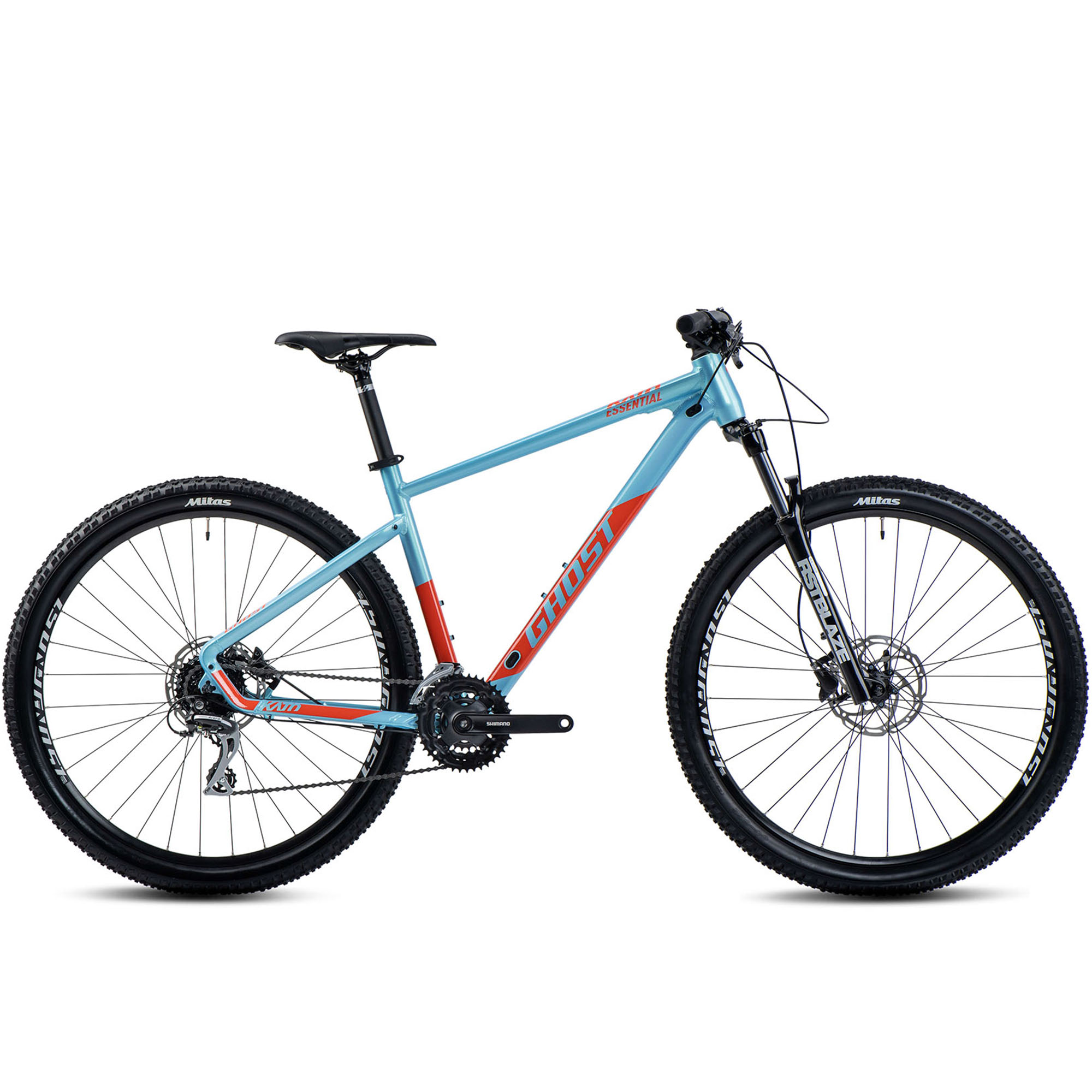 Bild von Ghost Mountainbike "Kato Essential AL", 24 Gang, Shimano, Acera RD-M360 Schaltwerk, Kettenschaltung, für Damen und Herren, Kettenschaltung