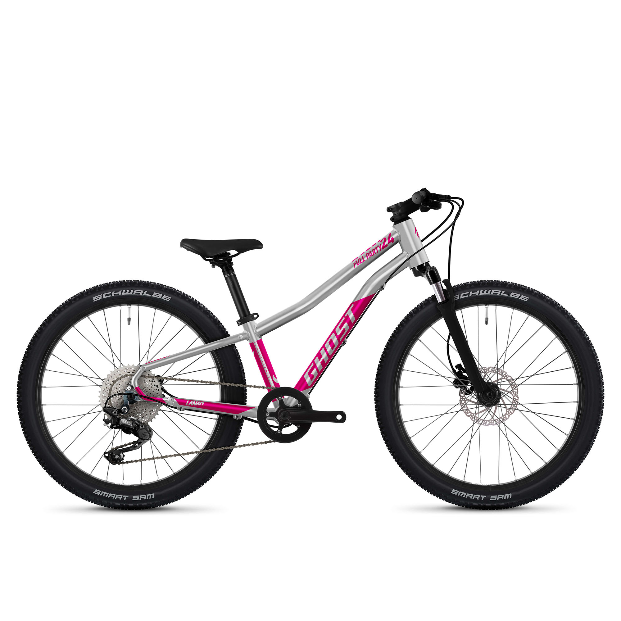 Bild von Ghost Lanao 24 Full Party Jugendfahrrad 24 Zoll für Mädchen und Jungen ab ca. 8 Jahre Mountainbike Hardtail Kinder Fahrrad MTB 22 Gänge