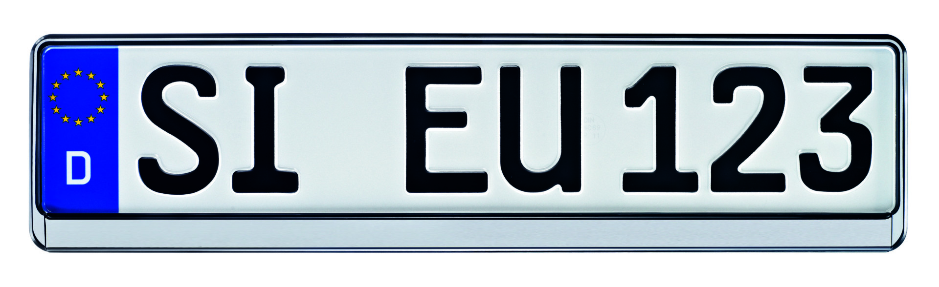 Bild von Erich Utsch Kennzeichenträger [Silber] Kennzeichenhalter Silber  0195674