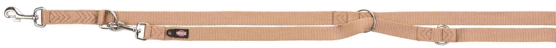 Bild von Trixie Premium adjustable leash L-XL: 2.00 m/25 mm caramel
