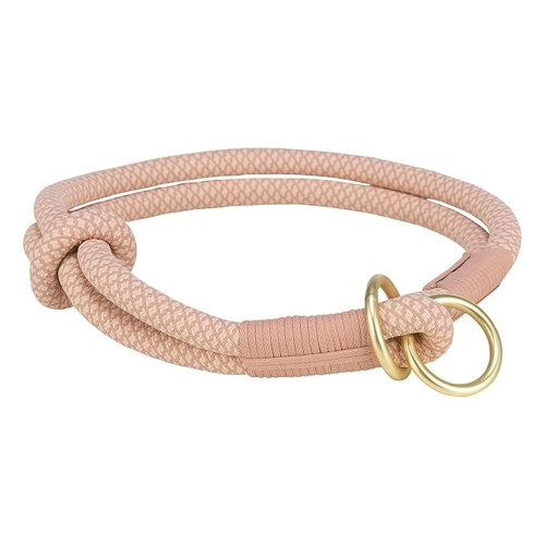 Bild von Soft Rope Zug-Stopp-Halsband [L: 50 cm / 10 mm - rosa / hellrosa]