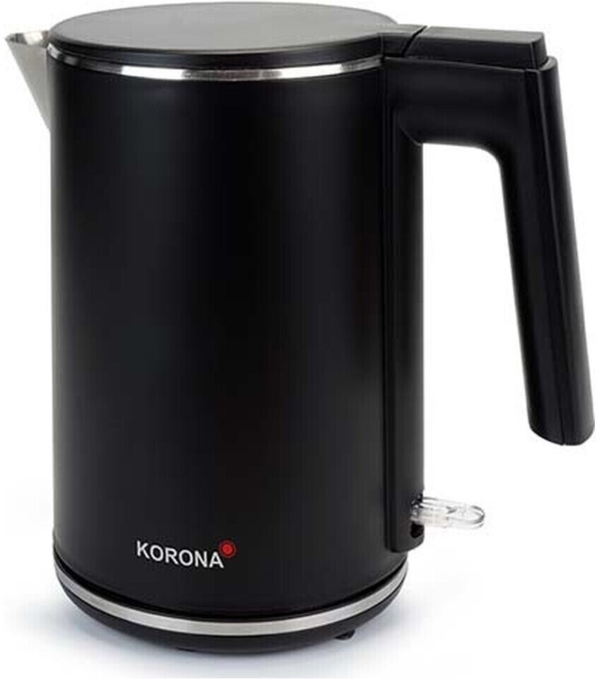 Bild von Korona 20119 Doppelwandiger Wasserkocher | 1 Liter | Hitzeabweisendes Gehäuse mit Cool Touch | 2.200 Watt max. | Elegantes Design | Abschaltautomatik