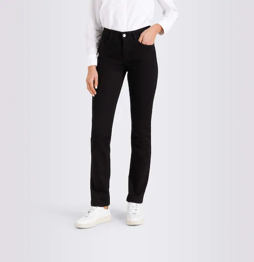 Bild von MAC JEANS Damen Angela_0380L Straight Jeans, Schwarz, W46/30L