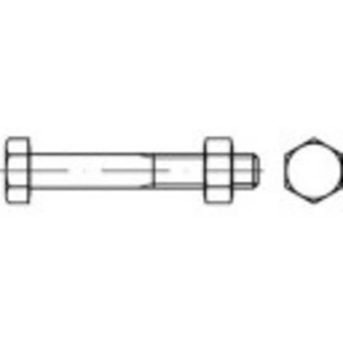Bild von TOOLCRAFT 110821 Sechskantschrauben M16 180mm Außensechskant DIN 601 Stahl galvanisch verzinkt 25St.