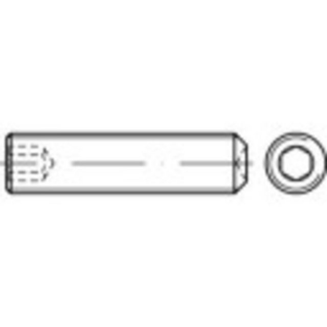 Bild von TOOLCRAFT Schraube TOOLCRAFT 118535 Madenschraube M3 3 mm Stahl 200 St.