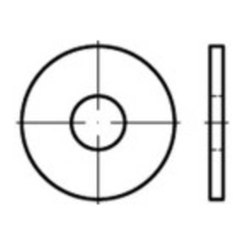 Bild von TOOLCRAFT Unterlegscheiben 13mm 37mm aus Stahl - 100 Stück im Detail
