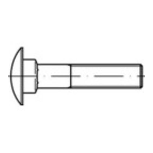 Bild von Toolcraft Flachrundschraube M12 100mm – Edelstahl A2 für vielfältige Anwendungen