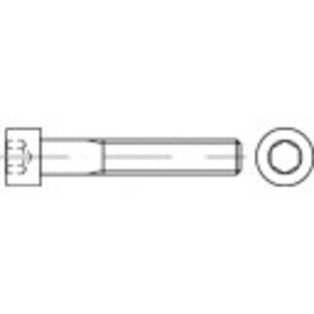 Bild von Toolcraft 1062108 Zylinderschrauben M3 12 mm Innensechskant DIN 912 Edelstahl A4 100 St.