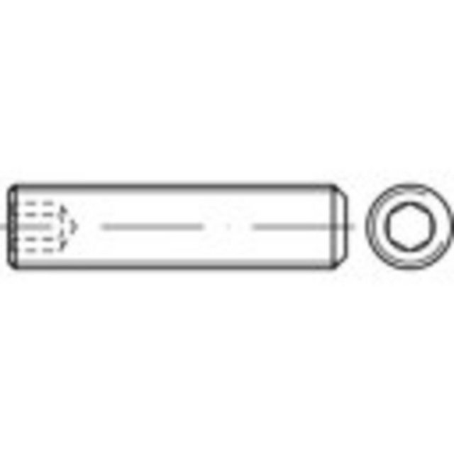 Bild von TOOLCRAFT Schraube TOOLCRAFT 1062495 Gewindestift M5 5 mm Edelstahl A1, A2 50 St.