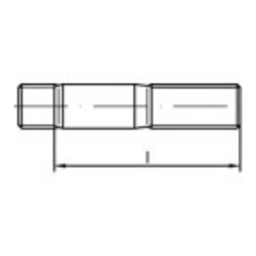 Bild von TOOLCRAFT Stiftschrauben M16 35mm DIN 938 aus Edelstahl A4