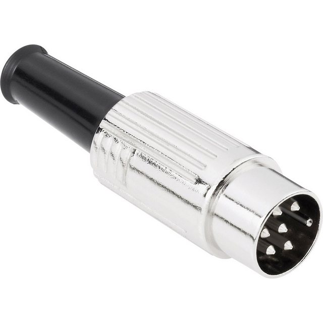 Bild von TRU COMPONENTS TRU COMPONENTS 1578944 DIN-Rundsteckverbinder Stecker, gerade Polzahl: Audio- & Video-Adapter