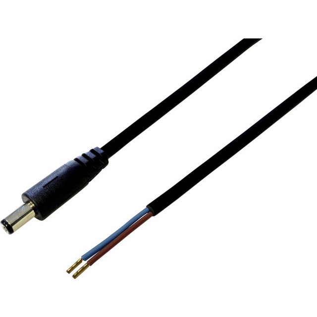 Bild von TRU COMPONENTS TC-2511301 Niedervolt-Anschlusskabel Niedervolt-Stecker - offene Kabelenden 5.50 mm 2.50 mm 5.00 m 1 St.
