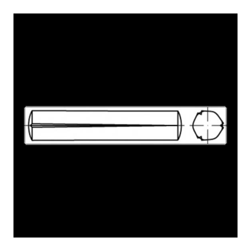 Bild von TOOLCRAFT TO-5438523 Kegelkerbstift 10mm Stahl 25St. – Präzision und Qualität für Profis