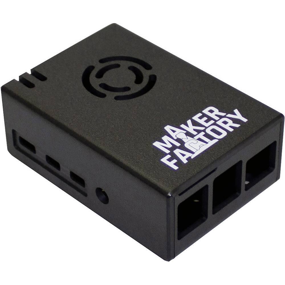 Bild von Camdenboss MAKERFACTORY Pi 4 B Gehäuse mit Lüftungsschlitzen, Entwicklungsboard Zubehör, Schwarz