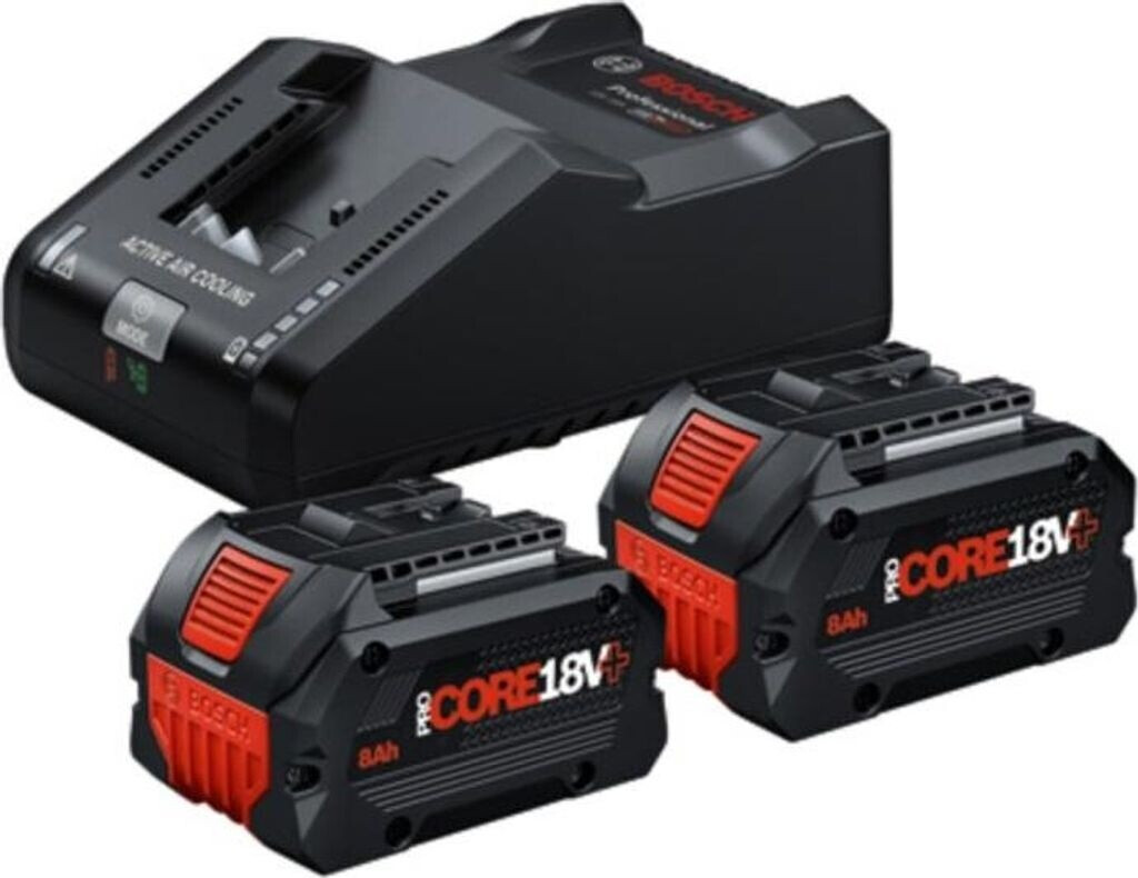 Bild von Bosch Professional 2 x ProCORE18V+ 8.0Ah + GAL 18V-160 1600A02X03 Werkzeug-Akku und Ladegerät