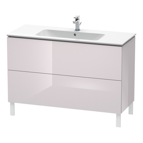 Bild von Duravit L-Cube Waschtischunterbau stehend – Eleganz in Weißer Flieder Hochglanz Lack