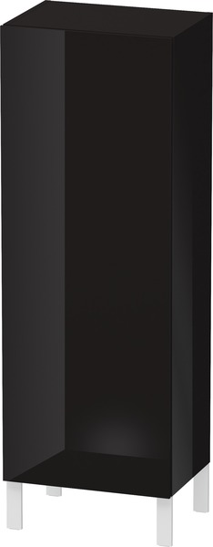 Bild von Duravit L-Cube Halbhochschrank, Breite 500mm, Tiefe 363mm, 1 Tür, Anschlag links, Farbe: Schwarz Hochglanz Lack