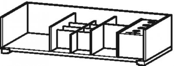 Bild von Duravit Einrichtungssystem für Schrankbreiten 80,0 cm, ohne Siphonausschnitt, Farbe (Front/Korpus): Ahorn massiv