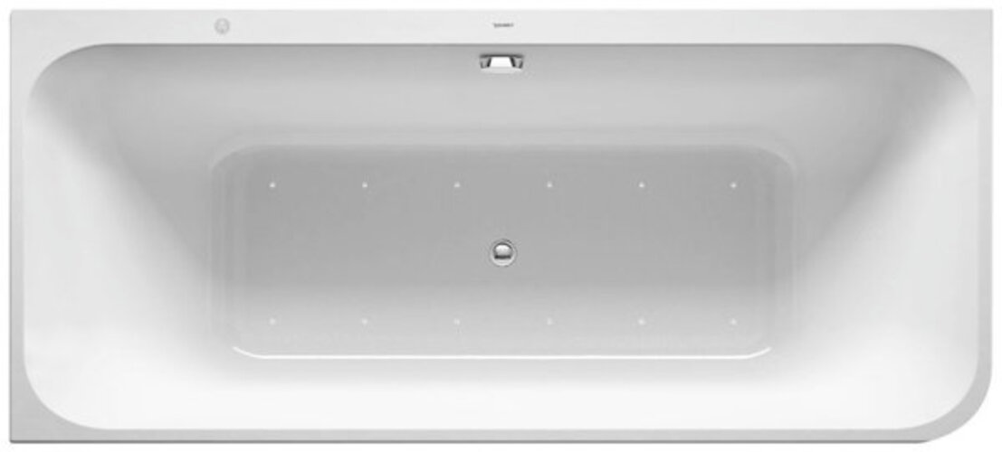Bild von Duravit Whirlwanne Happy D.2 1800x800mm,  Ecke links, 2 Rückenschrägen, angeformte Acrylverkleidung, Gestell, Ab-und Überlaufgarnitur,Combi L