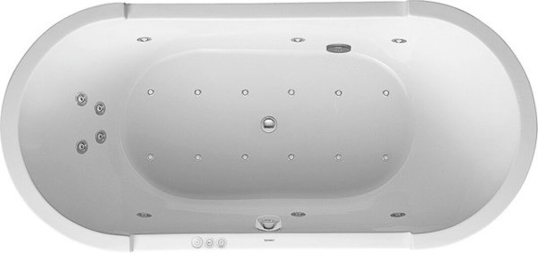 Bild von Duravit Whirlpool Oval Starck 1900x900mm freistehend Combisystem P, 760012000CP1000