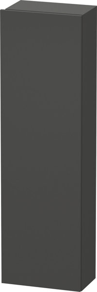 Bild von Duravit DuraStyle Hochschrank 1218, 1 Tür, Anschlag rechts, Höhe: 1400mm, Tiefe: 240mm, Farbe (Front/Korpus): Graphit Matt Dekor