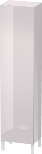 Bild von Duravit  L-Cube Hochschrank individual 1 Tür, 3 Glasfachböden, 1 Holzfachboden, Anschlag rechts, Höhe min. 1321 mm - max. 2000 mm, Breite min. 250 mm - max. 500 mm, Tiefe min. 200 mm - max. 363 mm, Farbe: Weißer Flieder Hochglanz Lack